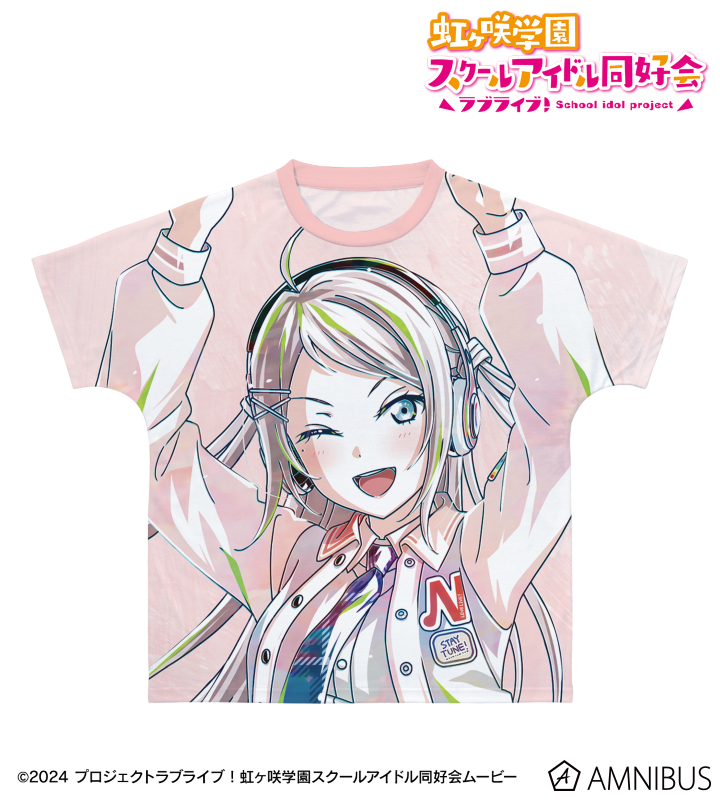 描き下ろし 鐘 嵐珠 ミラクル STAY TUNE！ Ani-Art フルグラフィックTシャツ