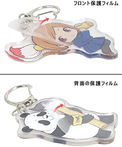 LongLongAgo呪術廻戦 キーホルダー アクリル キーチェーン 携帯 鍵 飾り 虎杖悠仁 両面 伏黒 野薔薇 五条悟 真希 狗巻棘 パンダ 七海 アニメペンダント 人気 萌えグッズ 小道具 バッグ 携帯 ストラップ おしゃれ かわいい 軽量 プレゼント ギフト