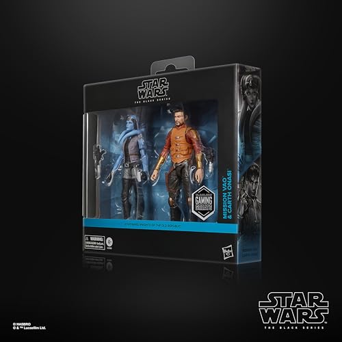【Amazon.co.jp限定】ハズブロ(Hasbro)STAR WARS スター・ウォーズ ブラックシリーズ ゲーミング・グレイツ スター・ウォーズ ナイツ・オブ・ザ・オールド・リパブリック ミッション・ヴァオ&カース・オナシ プレミアム コレクション用 15 cm アクションフィギュア 2 体セット G3196 正規品