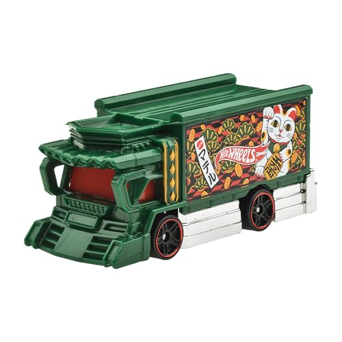 ホットウィール(Hot Wheels) ベーシックカー ライジンエクスプレス 乗り物おもちゃ ミニカー 招き猫 3歳から グリーン JMX08