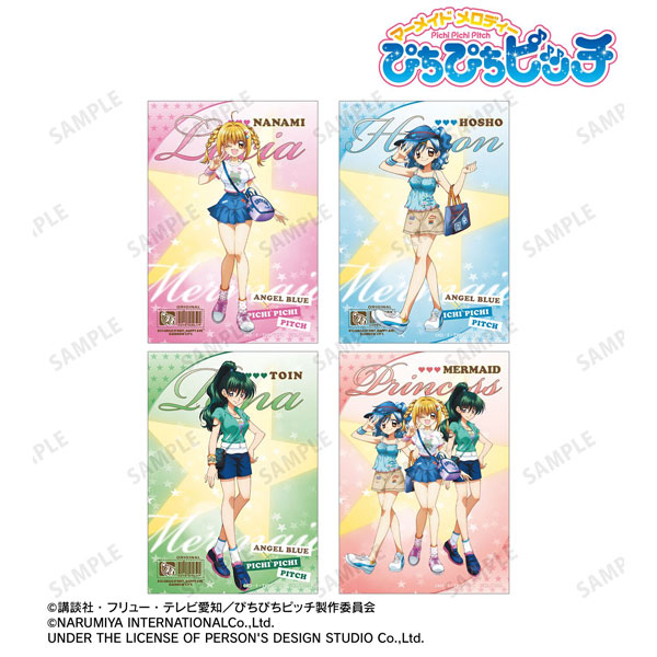 アニメ「ぴちぴちピッチ」 ANGEL BLUEコラボ 描き下ろし ブロマイド4枚セット ver.A