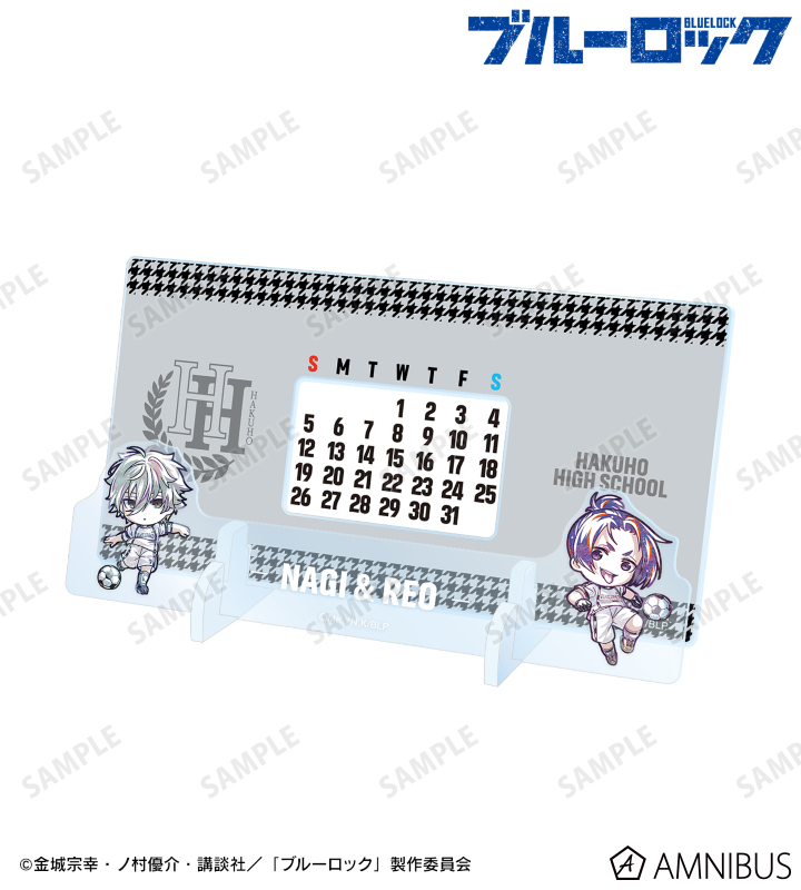 凪 誠士郎&御影 玲王 デフォルメAni-Art 卓上アクリル万年カレンダー