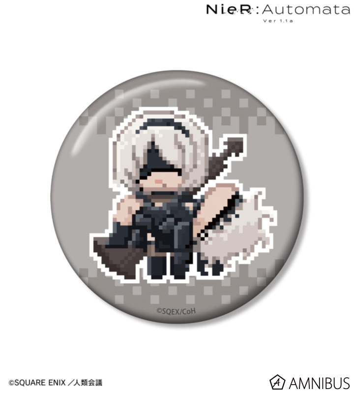 2B/9S DOT DOT 100mm缶バッジ ver.A