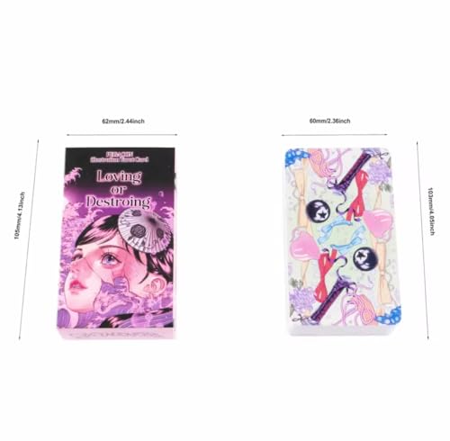 愛か破滅かタロットカード「Loving or Destroing」、78枚入り、ポケットサイズ 10cm×6cm [並行輸入品]
