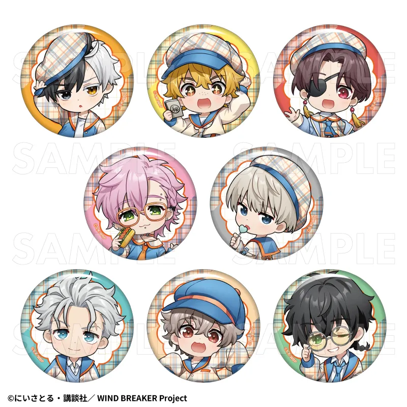 【予約2026年02月】TVアニメ「WIND BREAKER」【チェックセーラー】 トレーディング缶バッジ 8パック入りBOX ティームエンタテインメント