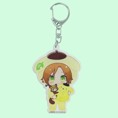 【グッズ(音楽)】キーホルダー 浦島坂田船×サンリオキャラクターズ　アクリルキーホルダー　うらたぬき×ポムポムプリン