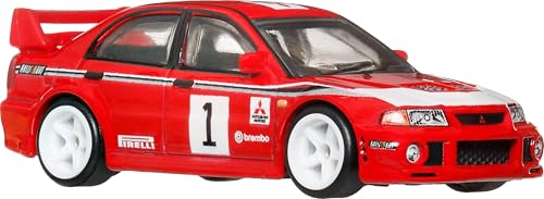 ホットウィール(Hot Wheels) カーカルチャー スリル クライマーズ 三菱 ランサー エボリューション VI 乗り物おもちゃ ミニカー 3歳から レッド JKF19