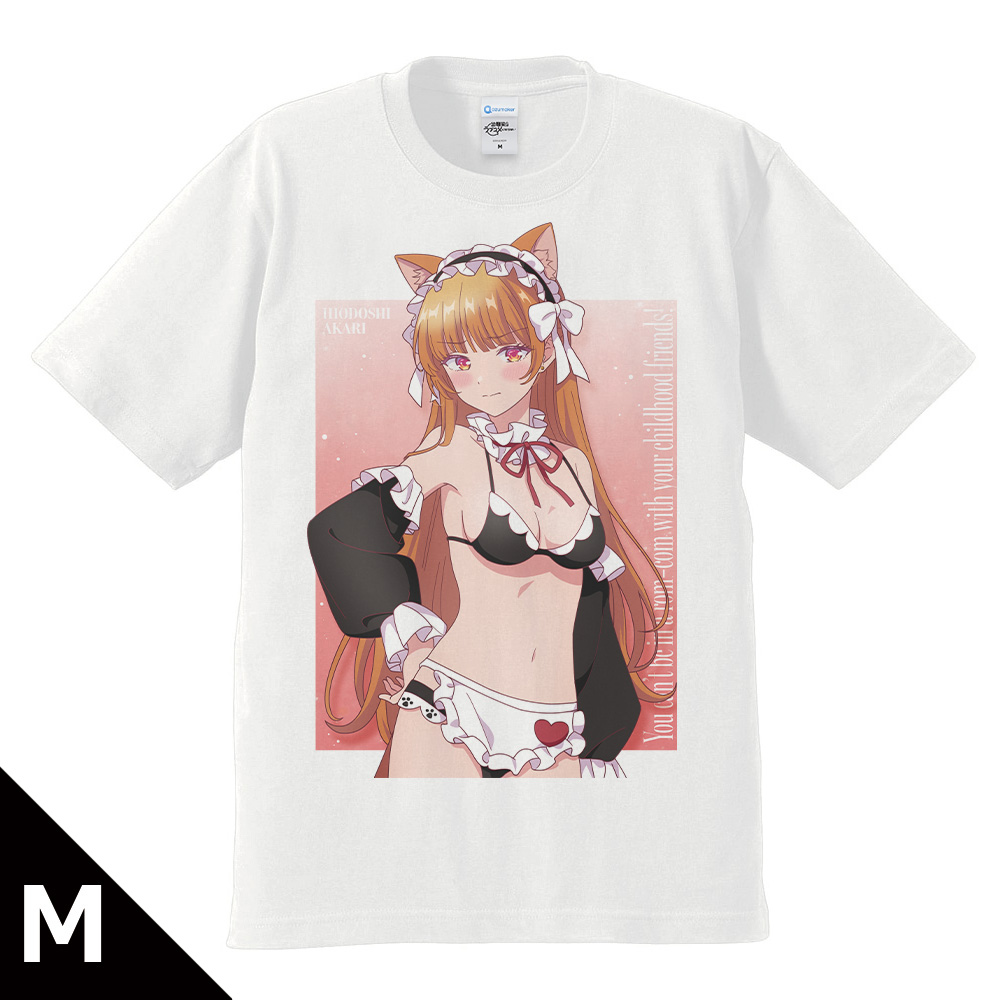 幼馴染とはラブコメにならない_Mサイズ_Tシャツ 火威 灯 猫耳水着メイドver. 【描き下ろし】