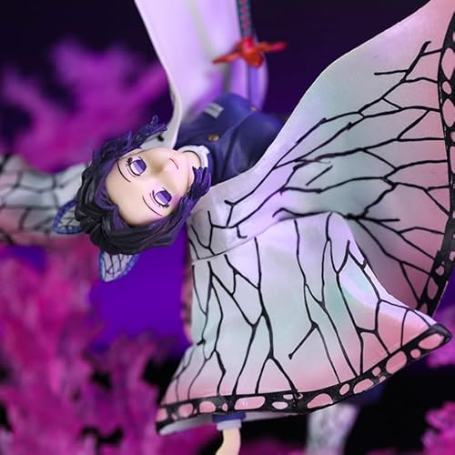 Toriba 鬼滅の刃 フィギュア 胡蝶しのぶ 蝶の呼吸 羽織エフェクト スケールフィギュア 虫柱 20cm (胡蝶しのぶ) [並行輸入品]