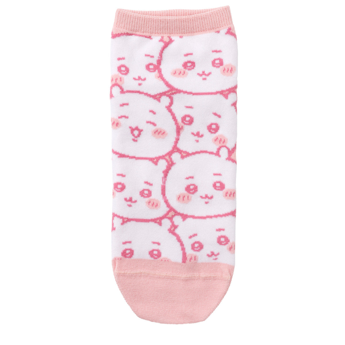 ちいかわ クルーソックス ちいかわいっぱい ピンク