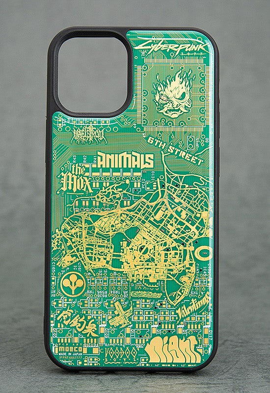 Cyberpunk2077 Night City Map 電子回路基板 iPhone 12Mini ケース by PCB ART moeco