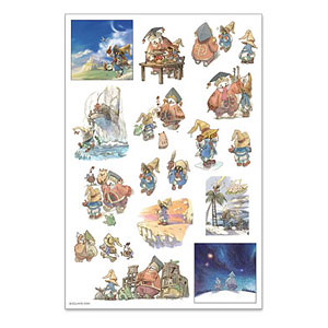 ファイナルファンタジーIX シートシール ビビとおじいちゃんと旅立ちの日に