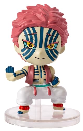 BANDAI ちびマスターズ あかざ 鬼滅の刃 フィギュア | 8cm あかざアニメフィギュア 鬼滅の刃 アニメ マンガ | 収集可能なアニメグッズフィギュア アニメギフトに最適 | アニメフィギュアを集めよう