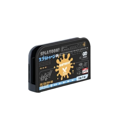 [YAYANA]スプラトゥーン for Switch 2収納ケース ゲーム機保護カバー ドーディング収納バッグ防塵ベース 大容量 スイッチ収納バック 保護カバー 防塵防汚防水 耐衝撃 旅行用 (透明台座ケース)