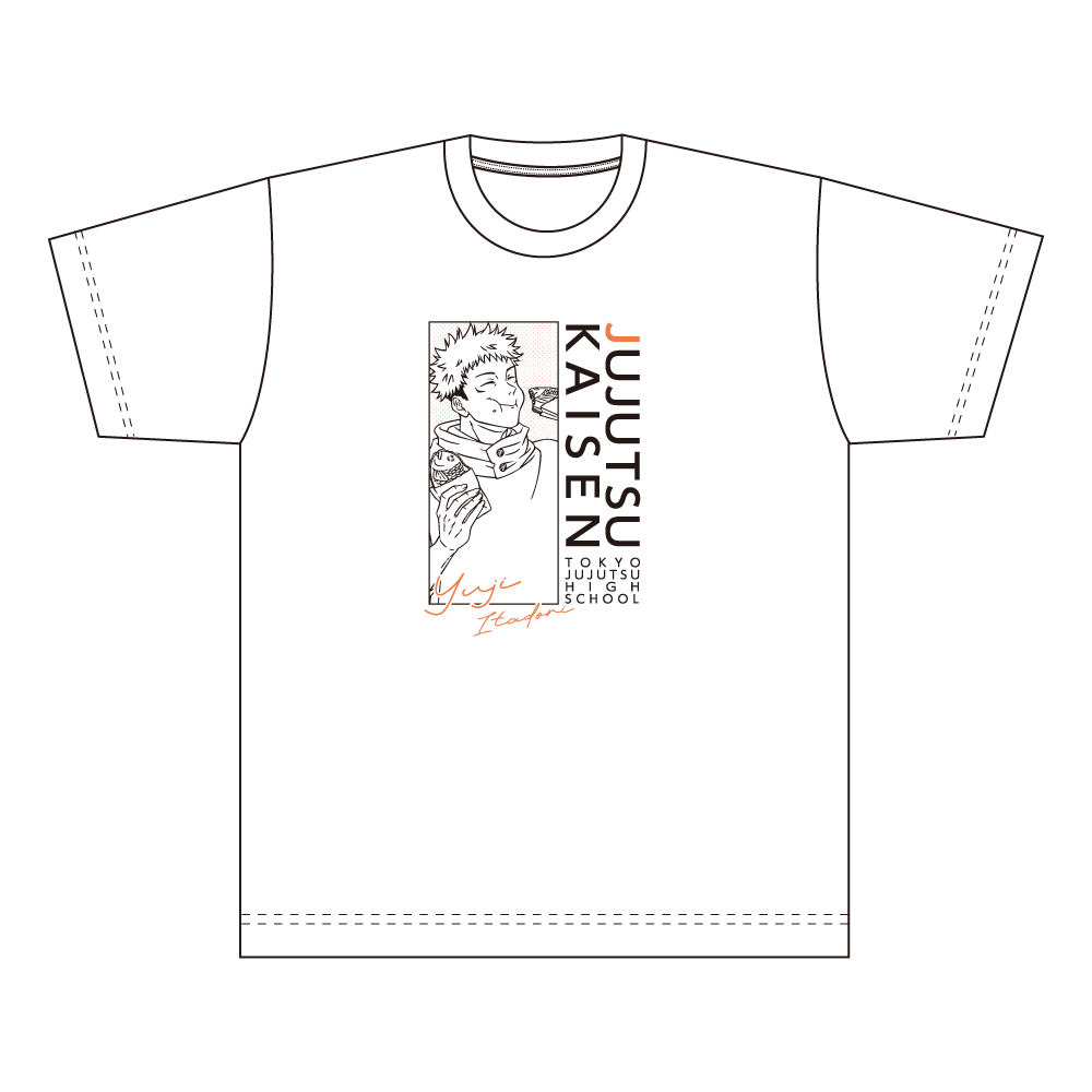 呪術廻戦 5周年_Mサイズ_描き下ろしTシャツ GiGOコラボ2026ver.／虎杖悠仁