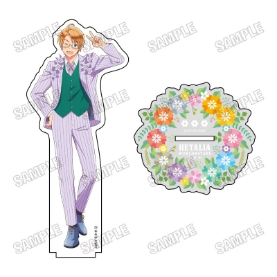 【グッズ-スタンドポップ】アニメ「ヘタリア World★Stars」 描き下ろしBIGアクリルスタンド【フラワーパレードver.】④アメリカ【再販】