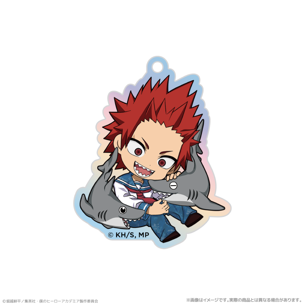 僕のヒーローアカデミア_オーロラアクリルキーホルダー_切島鋭児郎 海の生きものたちと一緒にPLUS ULTRA