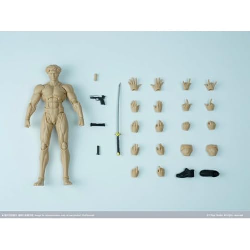 [Tbmodel] Chiye Studio1/12 フィギュア 超可動 男性 デビッド 素体 ヘッド フルセット コスプレ アクション (白肌)