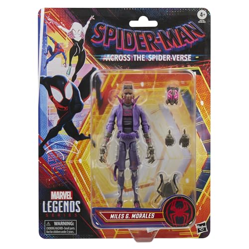 ハズブロ(Hasbro)MARVEL マーベルレジェンド・シリーズ マイルス・G・モラレス、スパイダーマン:アクロス・ザ・スパイダーバース コレクタブル 15 cmアクションフィギュア F9174 正規品