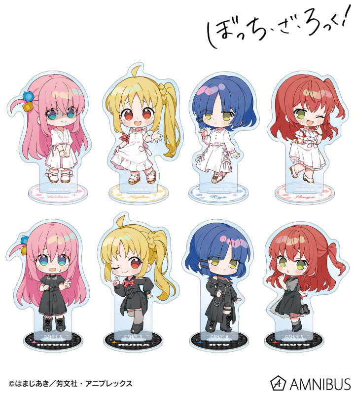 上倉エクさんイラスト 白いワンピースver.&黒いワンピースver. トレーディングアクリルスタンド