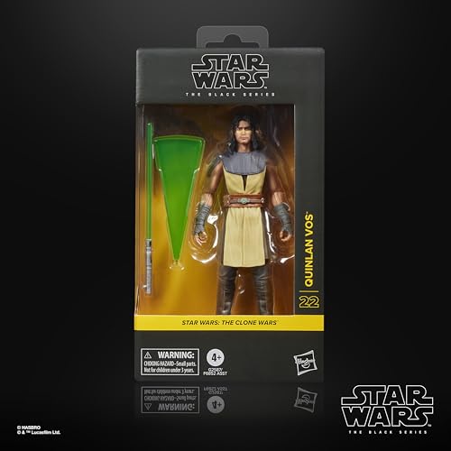ハズブロ（Hasbro）スター・ウォーズ STAR WARS ブラックシリーズ スター・ウォーズ／クローン・ウォーズ クインラン・ヴォス プレミアム コレクション用 15cm アクションフィギュア G2587 正規品