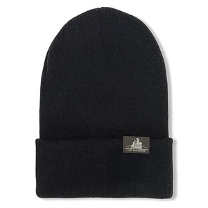 『ゆるキャン△ SEASON3』 シルエットバイク志摩リン ニットキャップ/BLACK