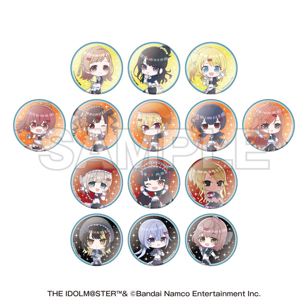 NTTドコモ×アイドルマスター シャイニーカラーズ トレーディングミニキャラ缶バッジA 14個入りBOX