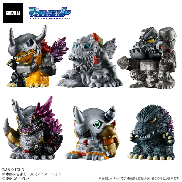 ゴジラVSデジタルモンスター ミニソフビクロニクル 6個入りBOX
