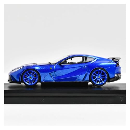 Newcosss(なあさ) 1/64 Novitec 812 N-Largo に適しています ダイキャストモデルカー(Blue A,No box)