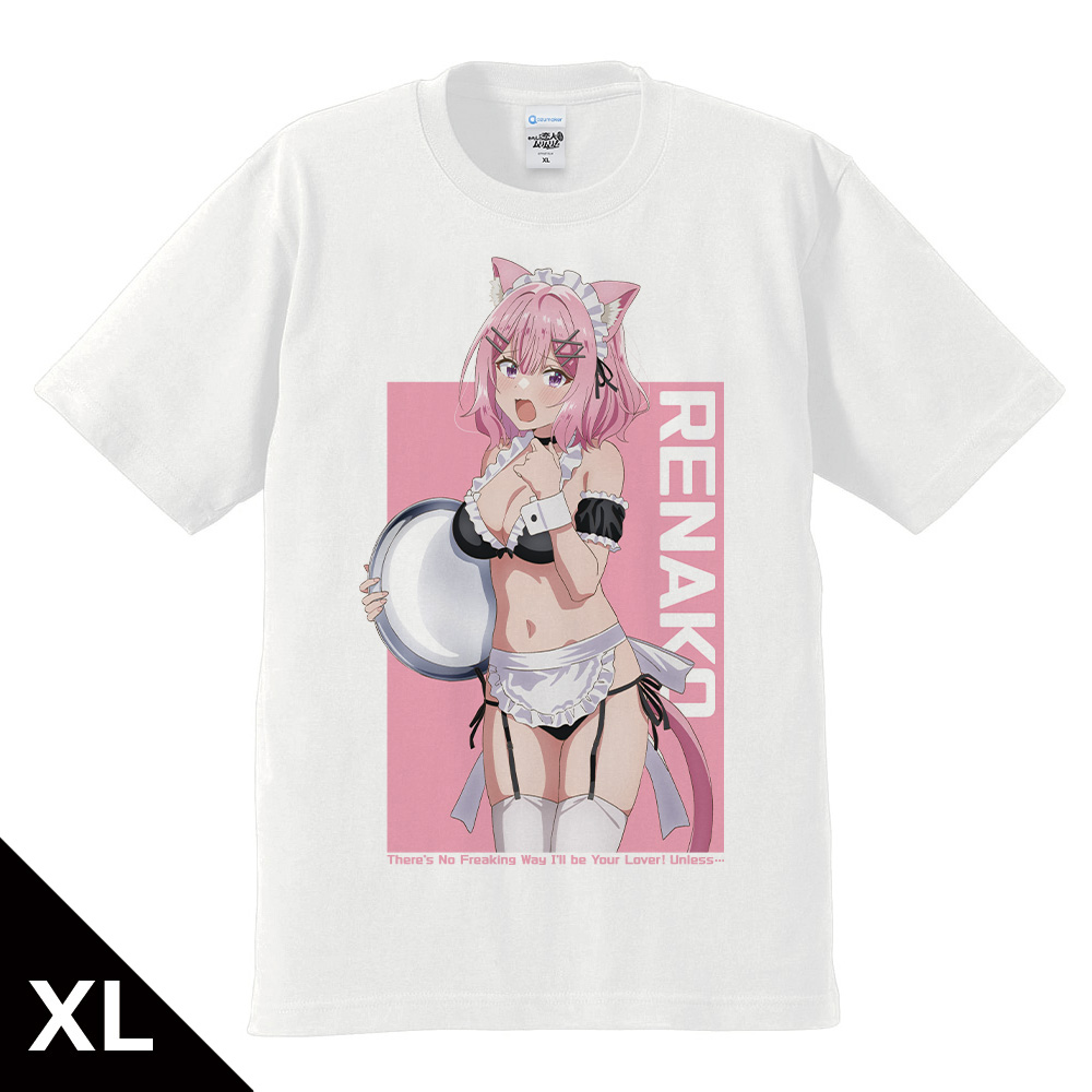 わたしが恋人になれるわけないじゃん、ムリムリ!（※ムリじゃなかった!?）_XLサイズ_Tシャツ 甘織 れな子 猫耳水着メイドver. 【描き下ろし】