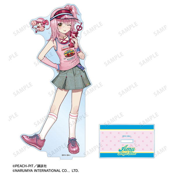 『しゅごキャラ！』 ナルミヤキャラクターズコラボ チェリ子さんイラスト 日奈森あむ ANGEL BLUE BIGアクリルスタンド
