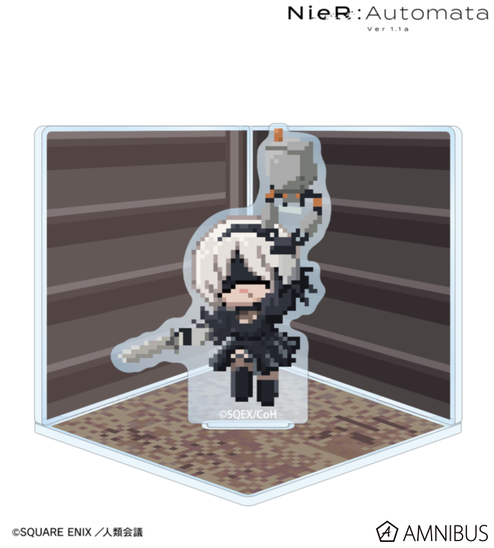 2B DOT DOT キューブ型ジオラマ風アクリルスタンド