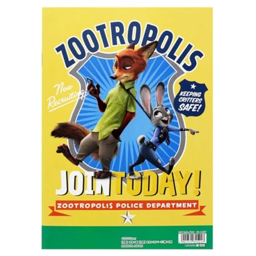 ぬりえであそぼう キャラクター ぬりえ B5 塗り絵 (ズートピア)