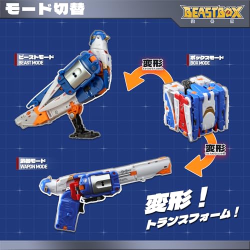 52TOYS BEASTBOX(ビーストボックス) BB-76 LOVEGUN 変形フィギュア トランスフォーム アクションフィギュア 塗装済み 超可動 動物 メカ ロボット キューブ 子供・男の子・コレクターへのギフトに最適