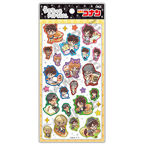 【グッズ-ステッカー】名探偵コナン うるちゅるPOP SEAL きゃらペコ ジャンクフード