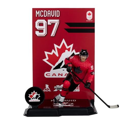 マクファーレンのおもちゃ- コナー・マクデイビッド(ホッケーカナダ)オリンピック 7インチ ポーズフィギュア マクファーレンのスポーツピック