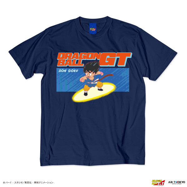 TVアニメ『DRAGON BALL GT』シーンイラストTシャツ 1(孫悟空)フェードネイビーS