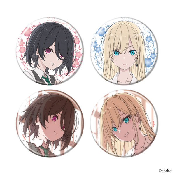 缶バッジ「everlasting flowers」02/公式イラスト 4個入りBOX
