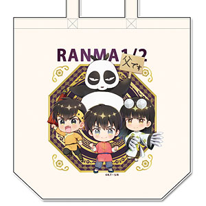 らんま1/2 ぷちちょこキャンバストートバッグ[乱馬＆良牙＆ムース＆玄馬(パンダ)]