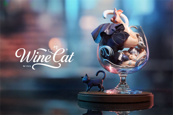 「猫は液体」illustration by からあげ豆腐 シルバームーン 完成品フィギュア[WE ART DOING]【送料無料】《０３月予約》