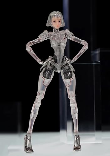 1/12スケールAI代理人 仕女型 塗装済完成品 可動フィギュア ア ガールクションモデルフィギュアプレゼント高17cm GUKE組立キット 置物おもちゃ 磁気ベース 交換手首 武器付属 プレゼント (ランスペアレント)