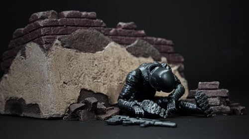 SYXLCYGJ 1/18 ACID RAIN Action Figures Kits 可動フィギュア 塗装済み 完成品 (PBB-AR006黑战壕兵)