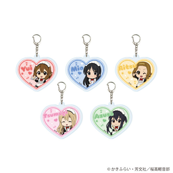 アクリルキーホルダー「TVアニメ『けいおん！』」01/メイドver. ミニキャライラスト 5個入りBOX