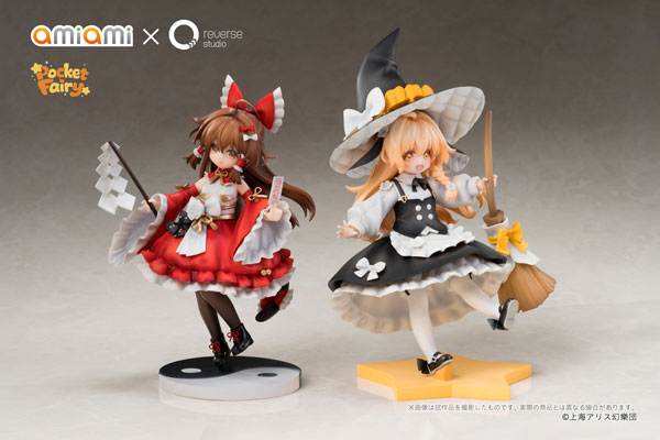 【特典】Reverse 手のひら精霊 東方Project 博麗霊夢&霧雨魔理沙 完成品フィギュア