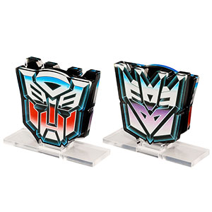 トランスフォーマー G1サイバトロン＆デストロン エンブレムアクリルスタンドセット
