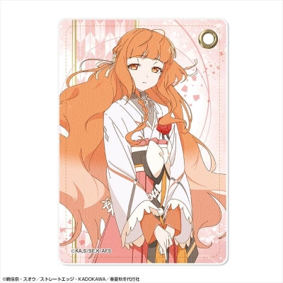 【グッズ-パスケース】テレビアニメ『春夏秋冬代行者 春の舞』 レザーパスケース デザイン01(花葉雛菊)【再販】