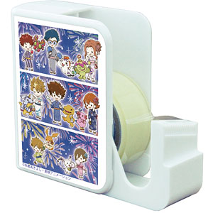 キャラテープカッター「デジモンアドベンチャー」09/集合デザイン 浴衣ver.(グラフアートイラスト)