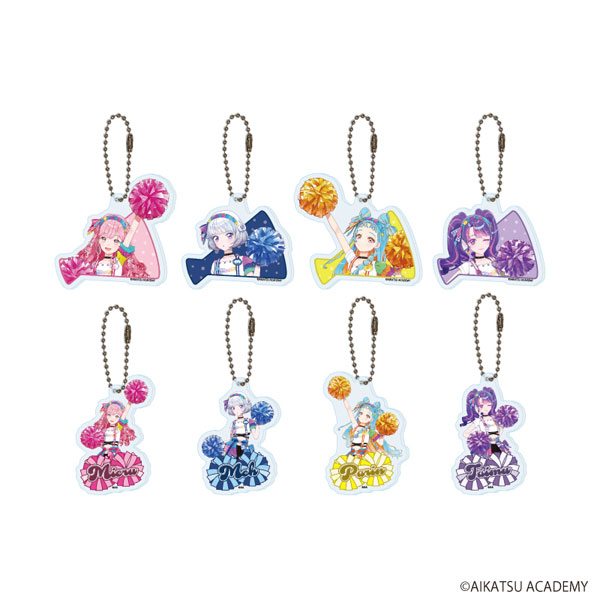 アクリルキーホルダー「アイカツアカデミー！」02/チアver. コンプリートセット(全8種)(撮り下ろし)
