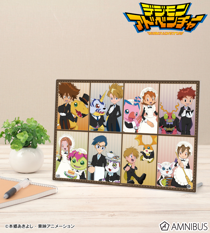 描き下ろし 集合 メイド&執事ver. A4アクリルパネル