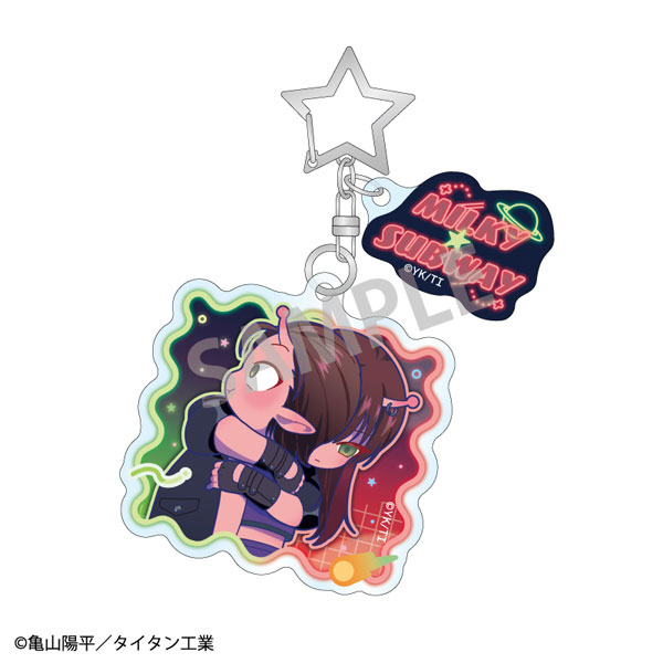 銀河特急 ミルキー☆サブウェイ ダブルパーツアクリルキーホルダー アカネ&カナタ 描き起こし第2弾